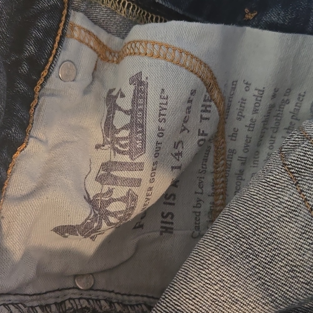 Levi's 511 Womens Straight Blue Jeans, W28 L30, GUC, Classic Look, Distressed - Picture 12 of 13